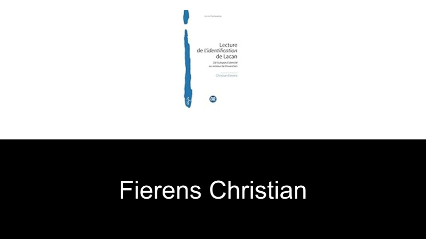 livres de Fierens Christian