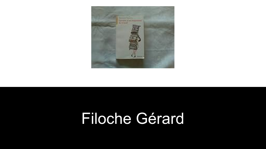 livres de Filoche Gérard