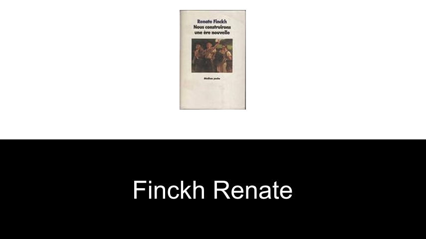 livres de Finckh Renate