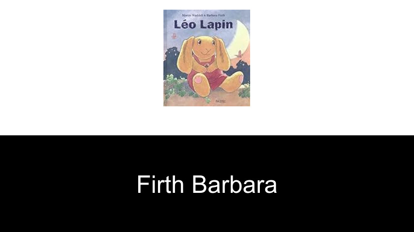 livres de Firth Barbara