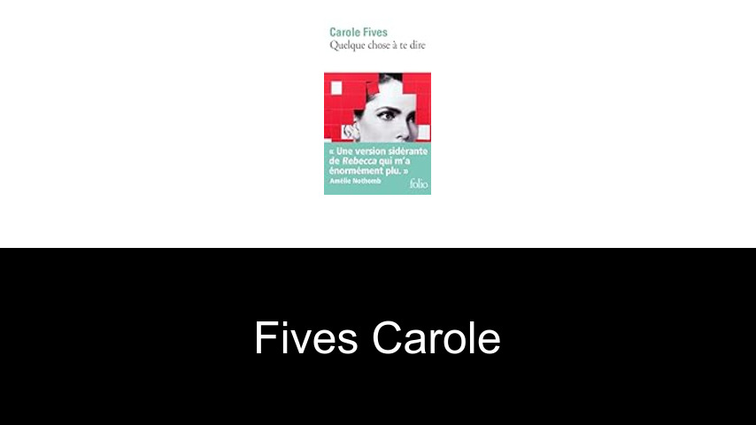 livres de Fives Carole
