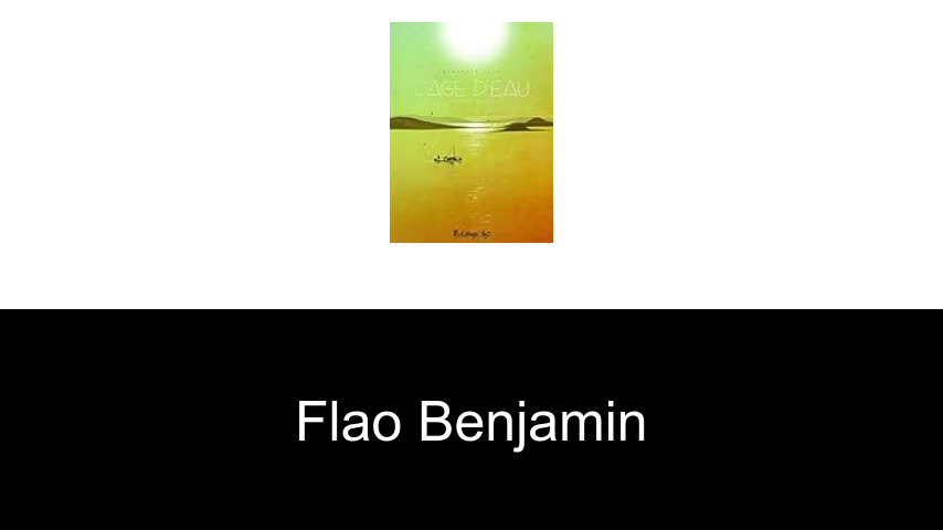 livres de Flao Benjamin