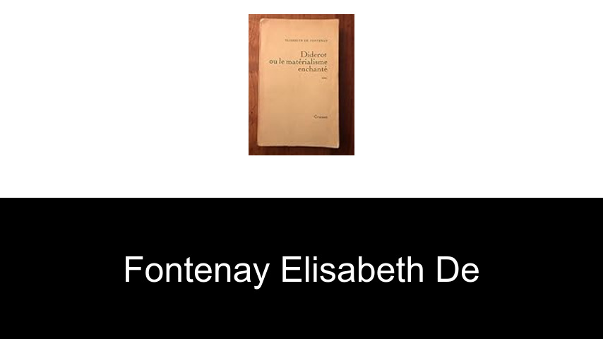 livres de Fontenay Elisabeth de