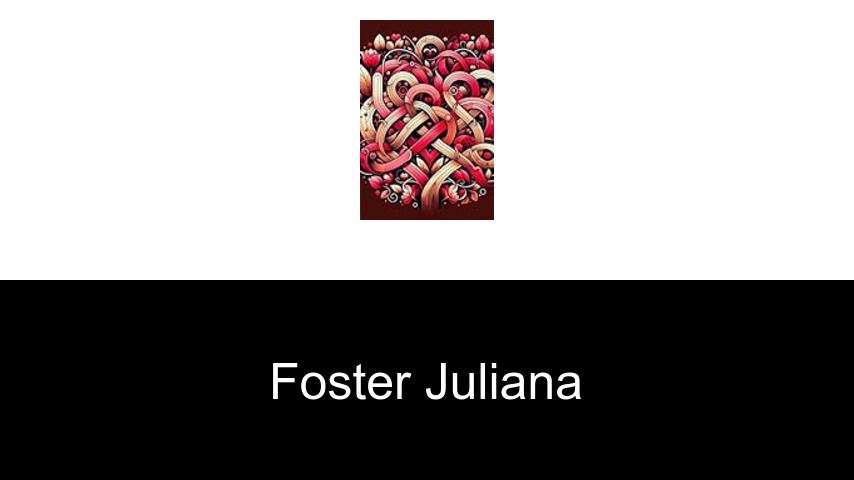 livres de Foster Juliana