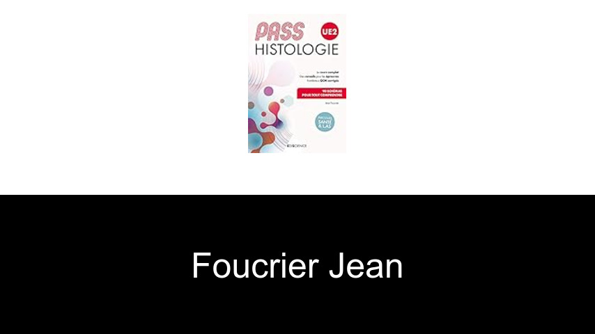 livres de Foucrier Jean