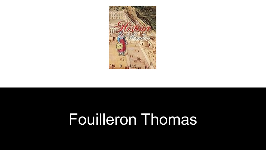 livres de Fouilleron Thomas