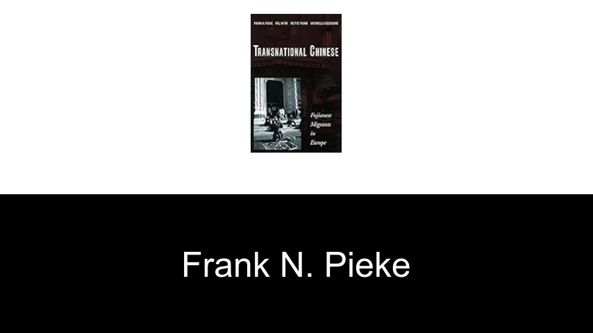 livres de Frank N. Pieke