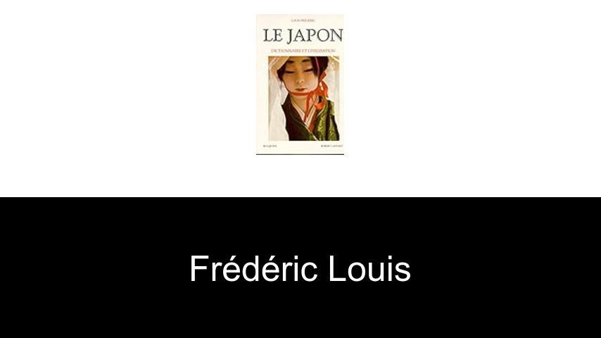 livres de Frédéric Louis