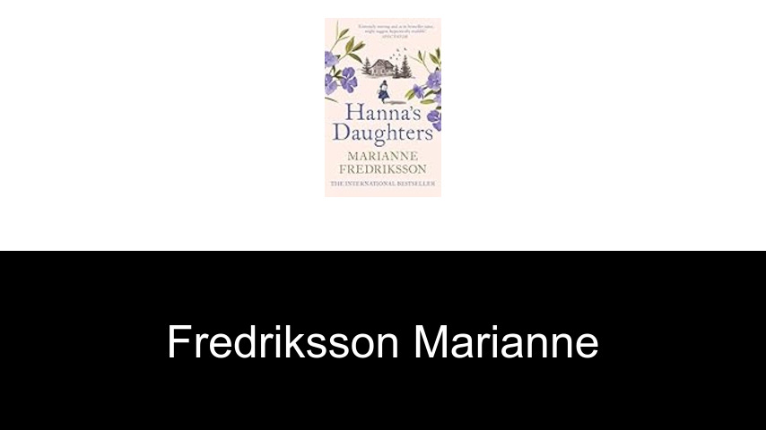 livres de Fredriksson Marianne