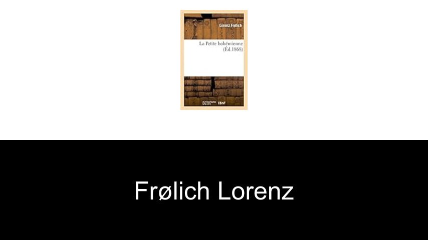 livres de Frølich Lorenz