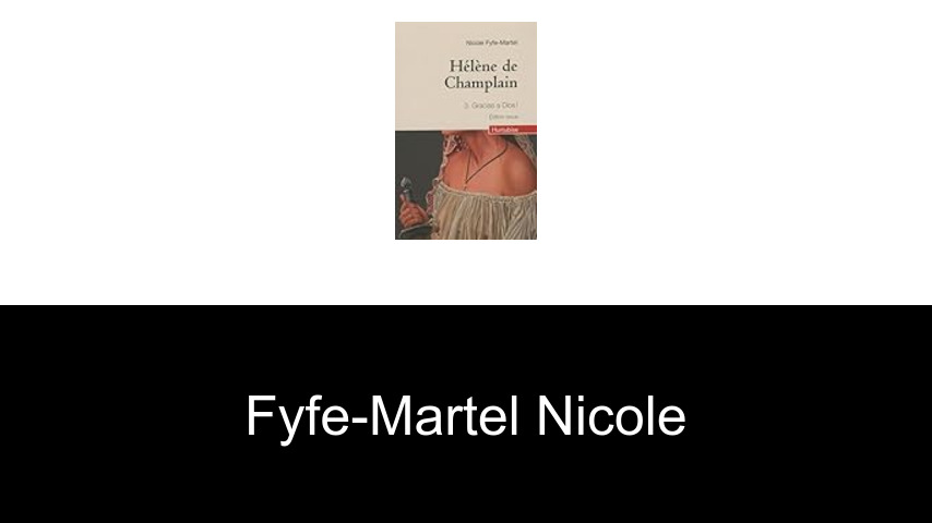 livres de Fyfe-Martel Nicole