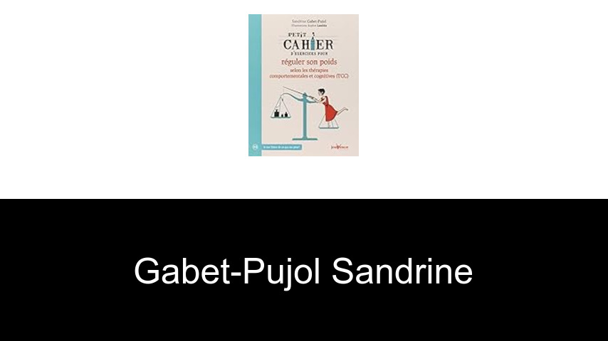 livres de GABET-PUJOL SANDRINE