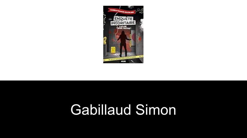 livres de Gabillaud Simon