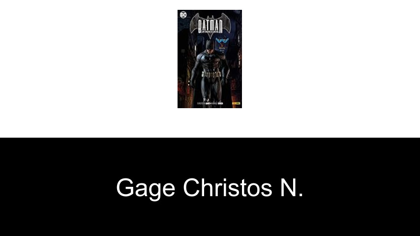 livres de Gage Christos N.