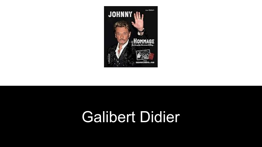 livres de Galibert Didier