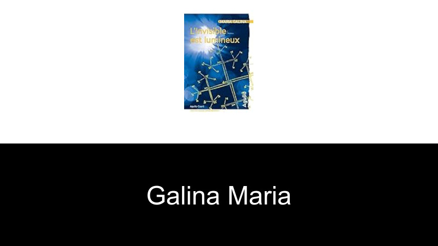 livres de Galina Maria