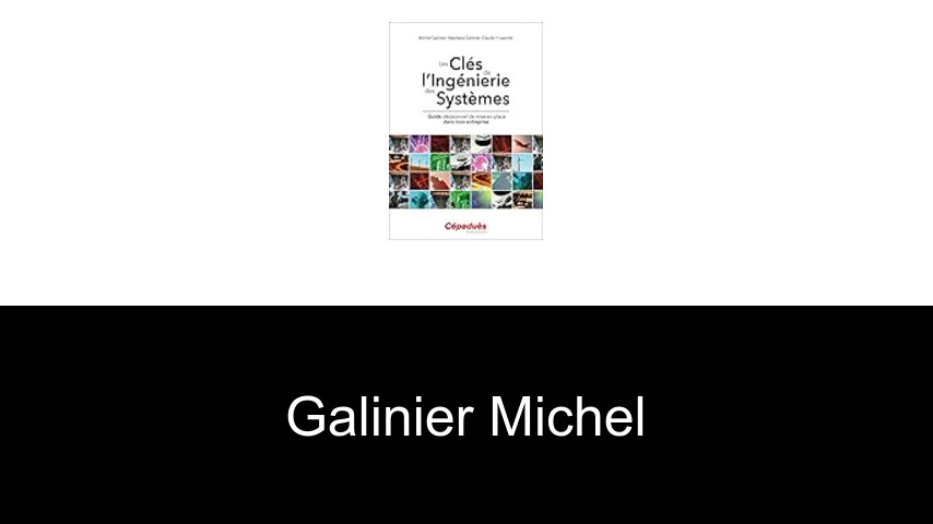 livres de Galinier Michel