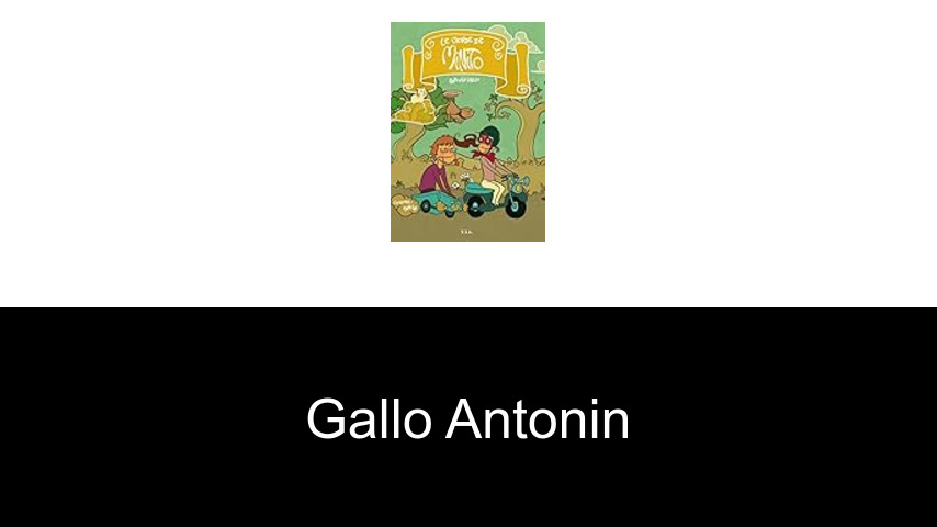 livres de Gallo Antonin