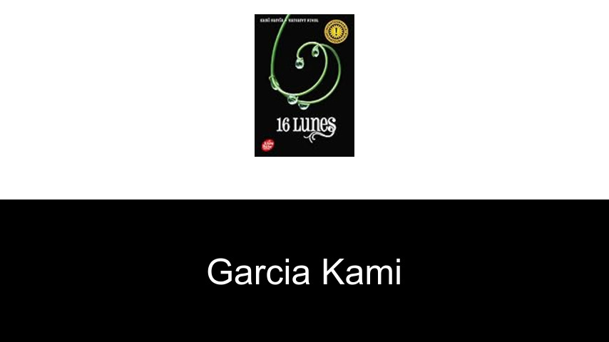 livres de Garcia Kami