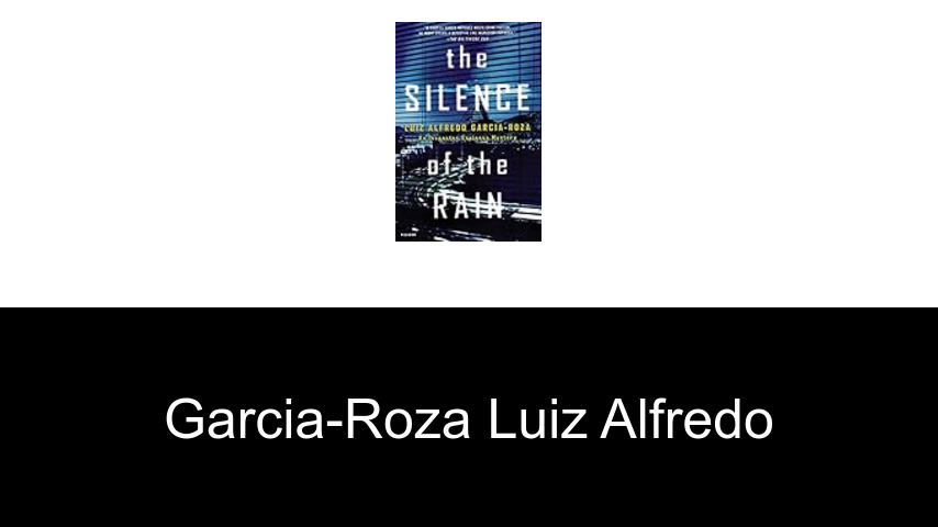 livres de Garcia-Roza Luiz Alfredo