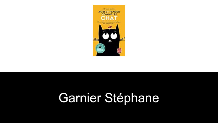 livres de Garnier Stéphane