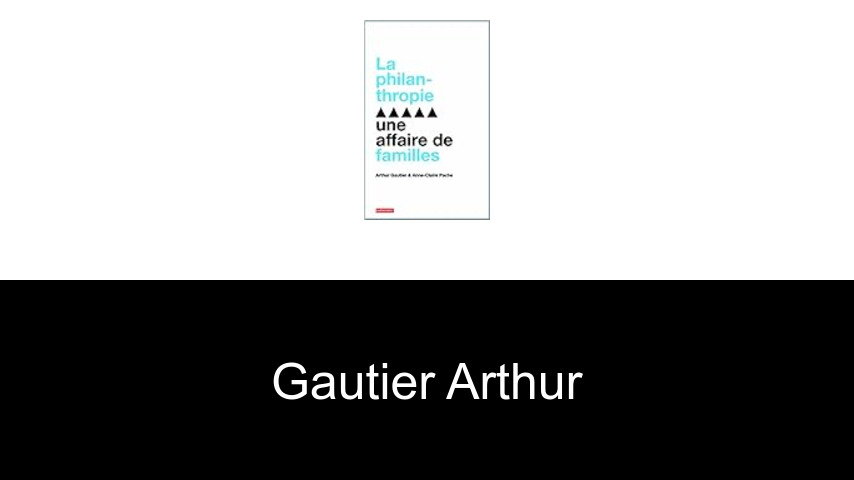 livres de Gautier Arthur
