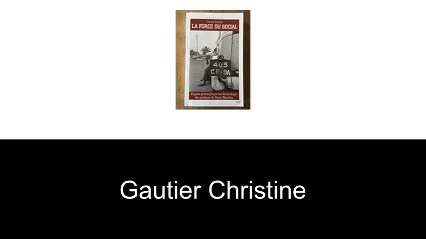 livres de Gautier Christine