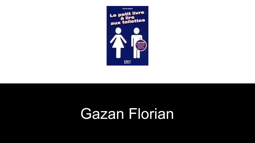 livres de Gazan Florian