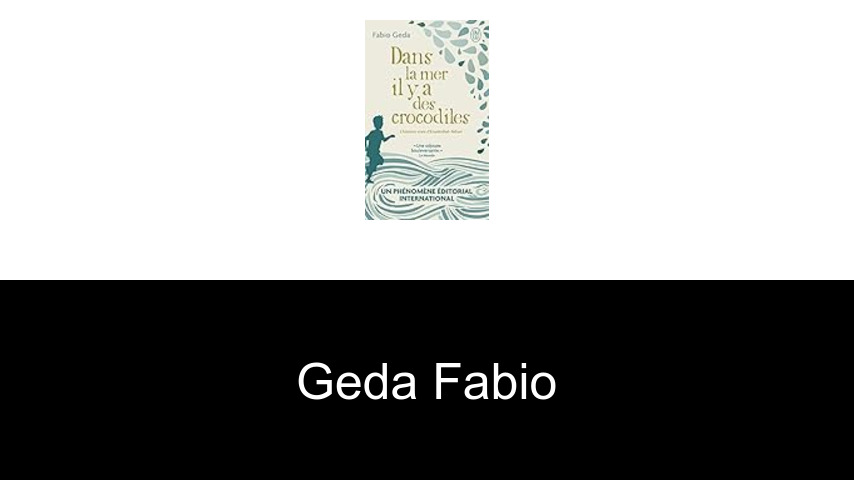 livres de Geda Fabio
