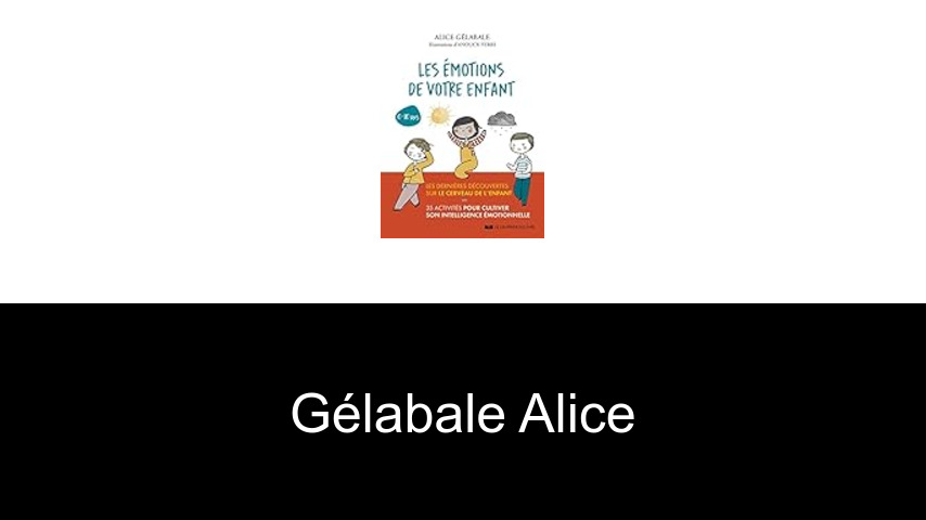 livres de Gélabale Alice
