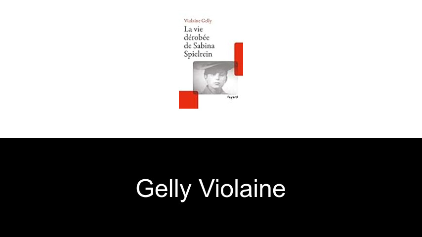 livres de Gelly Violaine