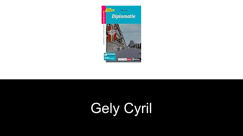 livres de Gely Cyril