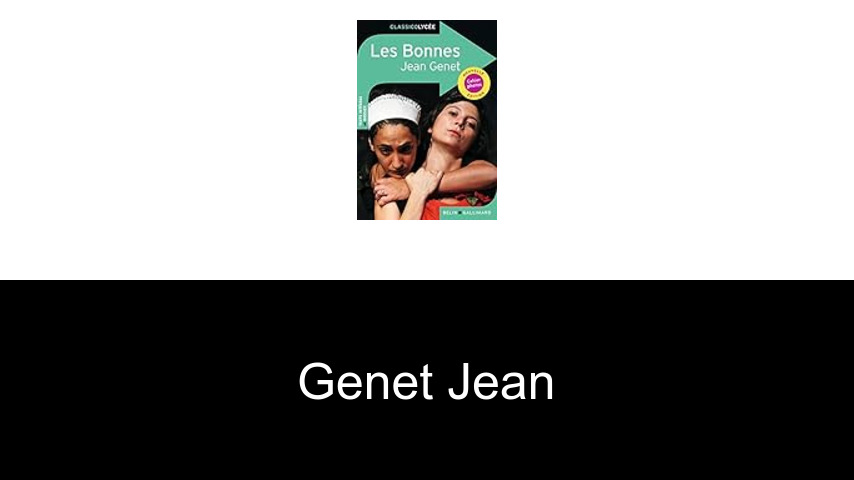 livres de Genet Jean