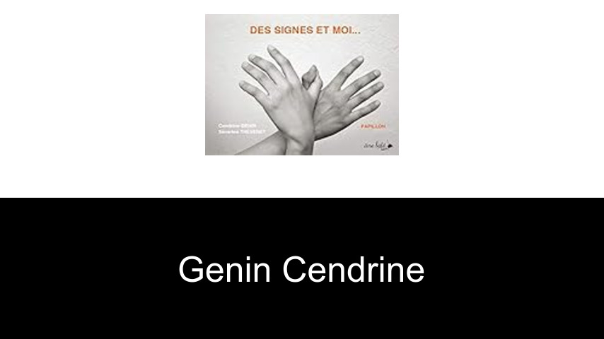 livres de Genin Cendrine