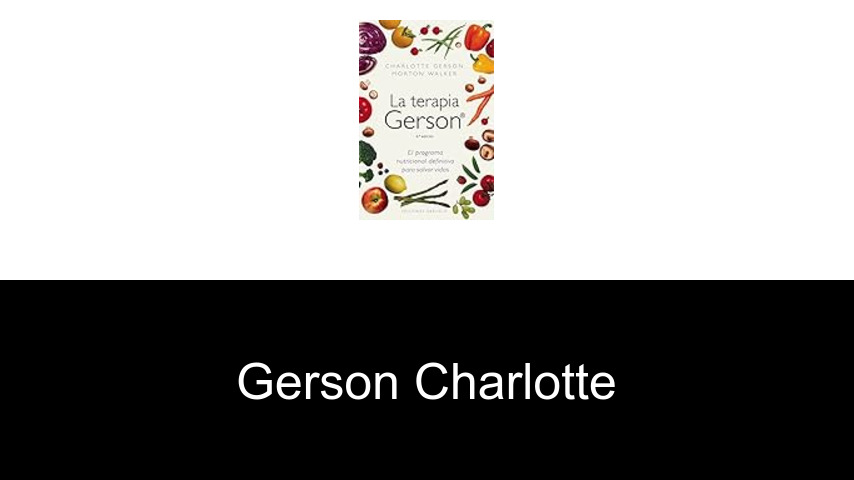 livres de Gerson Charlotte