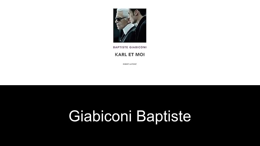 livres de Giabiconi Baptiste