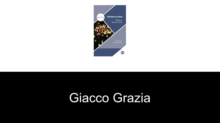 livres de Giacco Grazia