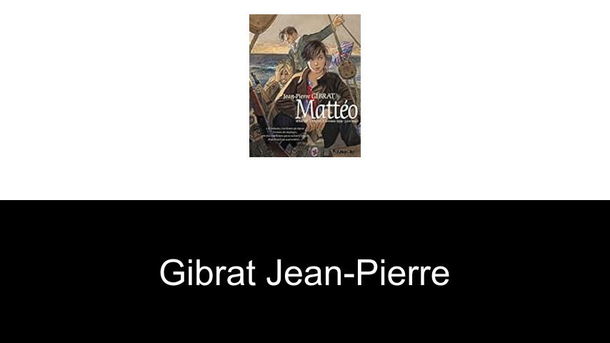livres de Gibrat Jean-Pierre