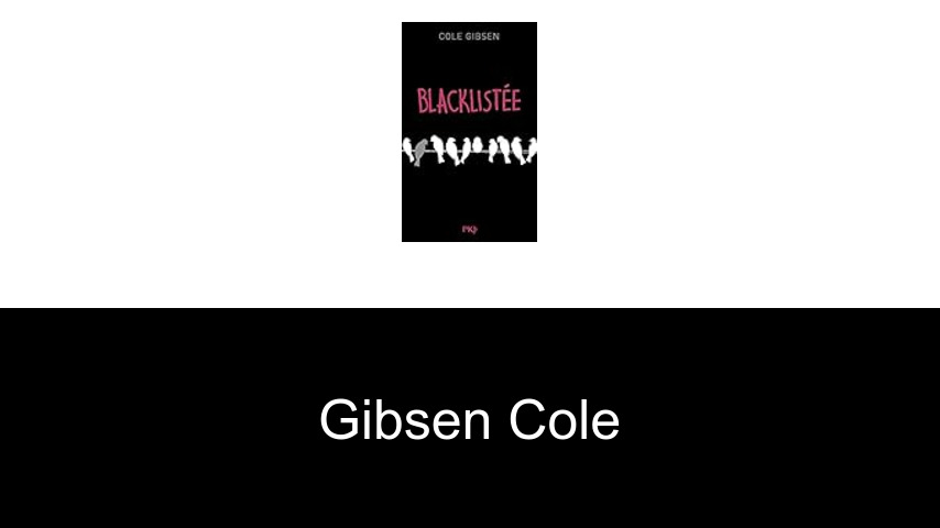livres de Gibsen Cole