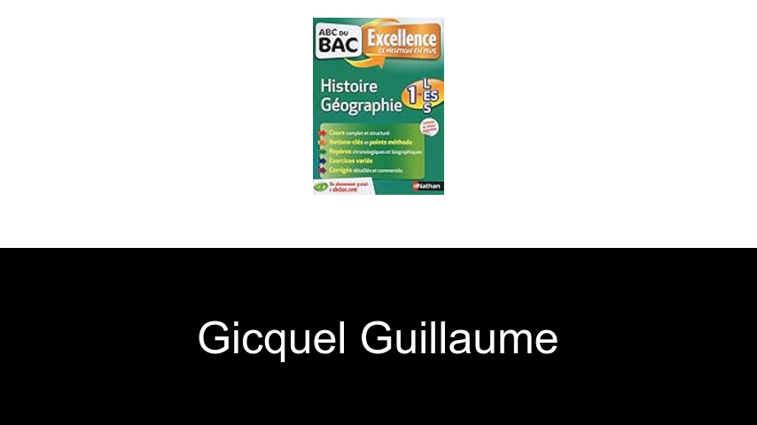 livres de Gicquel Guillaume