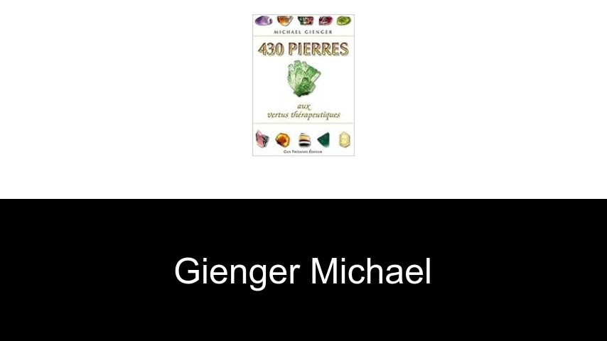 livres de Gienger Michael