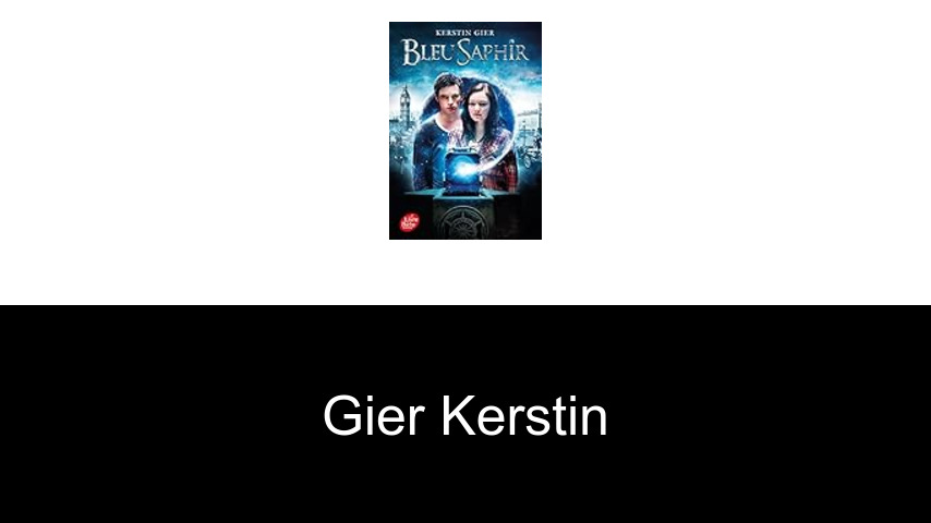 livres de Gier Kerstin