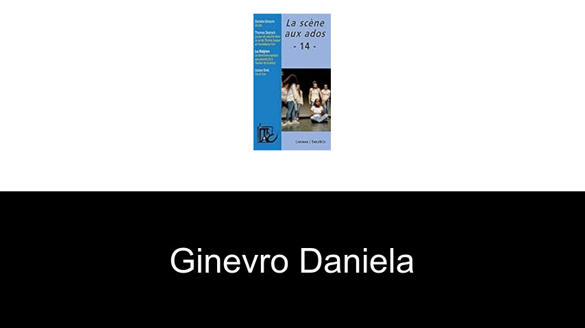 livres de Ginevro Daniela