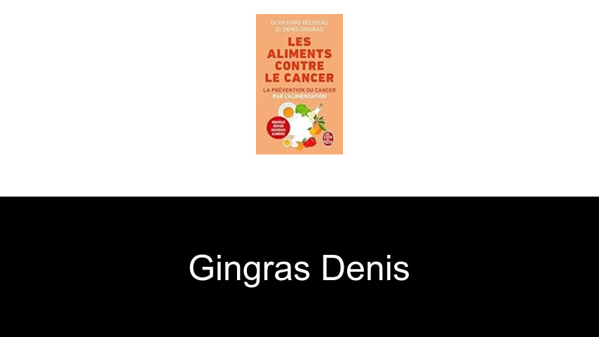 livres de Gingras Denis