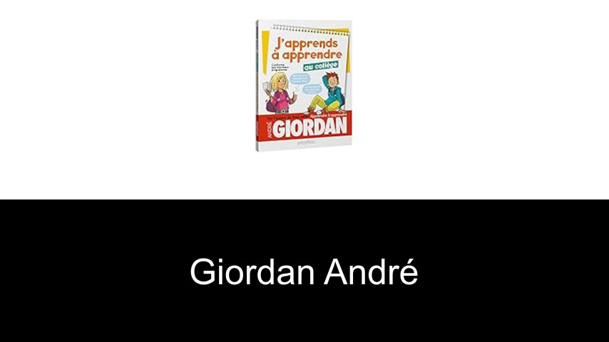 livres de Giordan André
