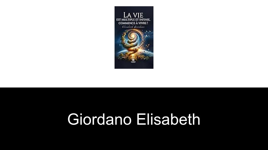 livres de Giordano Elisabeth
