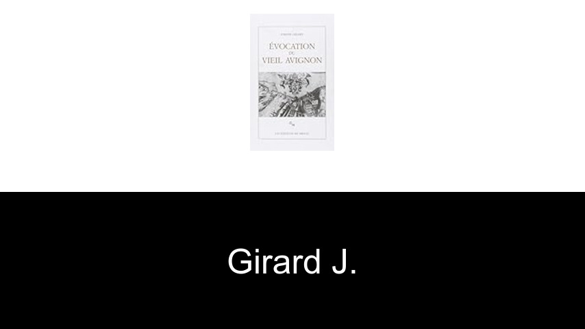 livres de Girard J.