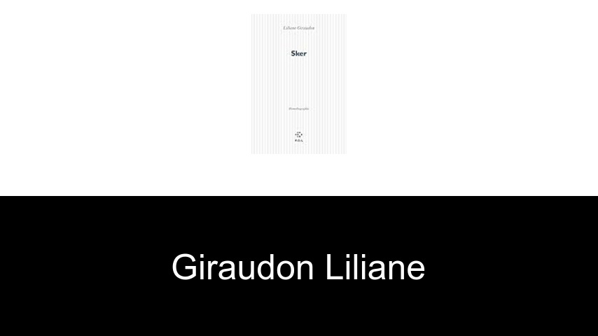 livres de Giraudon Liliane