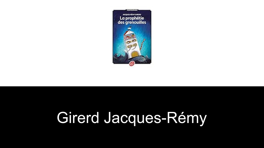 livres de Girerd Jacques-Rémy