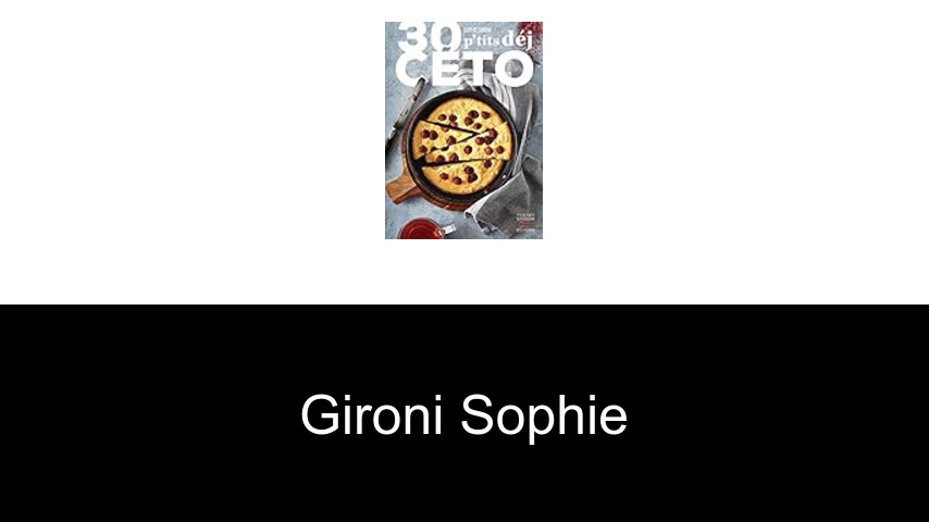 livres de Gironi Sophie